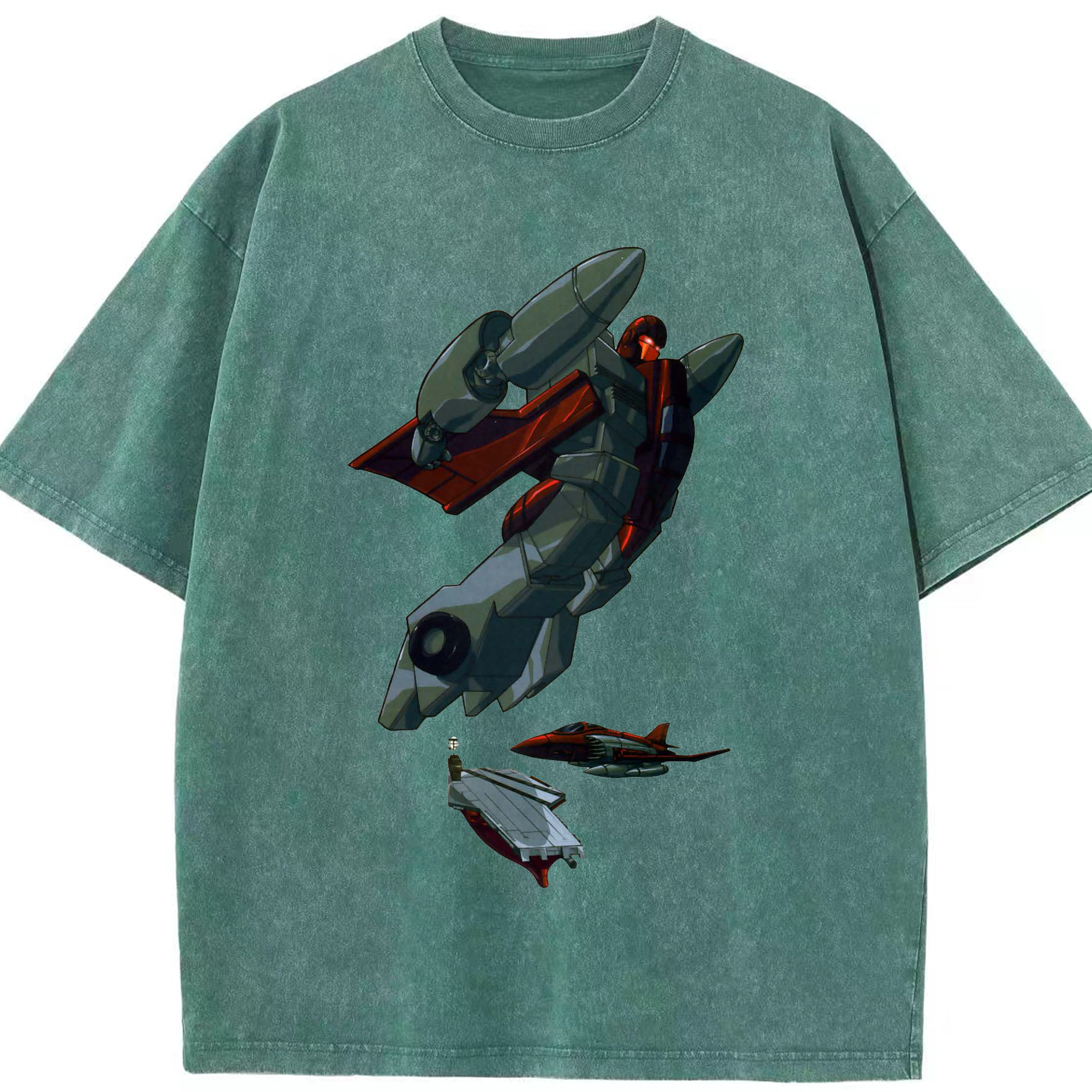 （画像用）  綿100% ヴィンテージ風 半袖Tシャツ（フロントプリント）